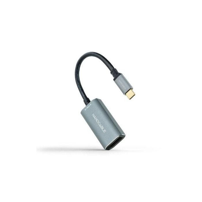 Adaptador USB-C a DisplayPort NANOCABLE 10.16.4104-G Gris 15 cm 8K Ultra HD 2 Adaptador USB-C a DisplayPort NANOCABLE 10.16.4104-G Gris 15 cm 8K Ultra HD 2