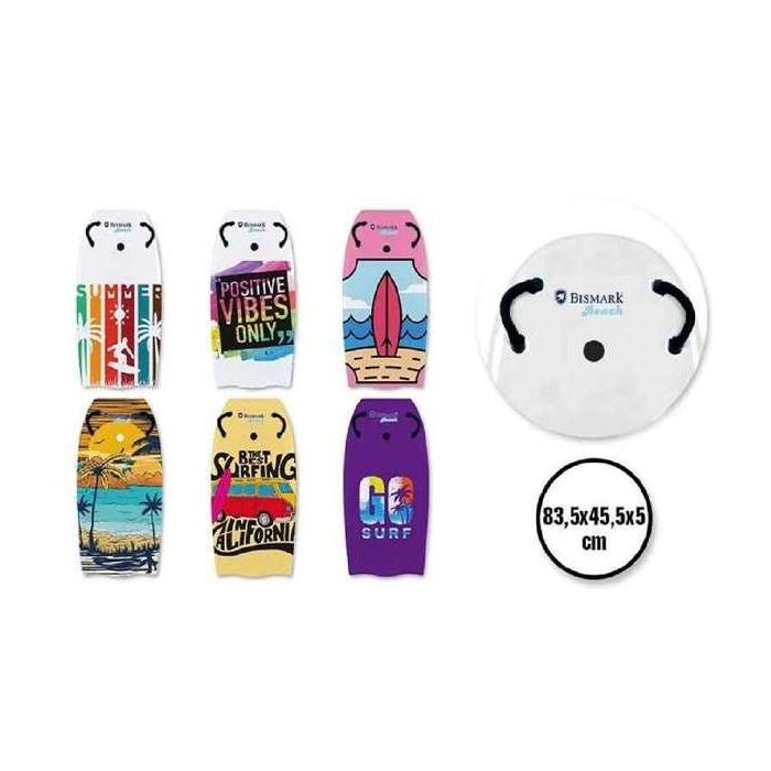 Poessa Tabla de Surf Poliestireno con Asas y Dibujos 103 x 47,5 x 5 cm para Niños +5 Años - Modelos Surtidos 3 Poessa Tabla de Surf Poliestireno con Asas y Dibujos 103 x 47,5 x 5 cm para Niños +5 Años - Modelos Surtidos 3