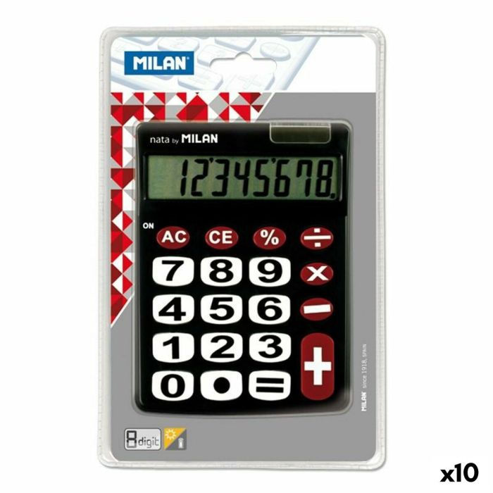 Calculadora Milan Dual Negro 14,5 x 10,6 x 2,1 cm (10 Unidades) 0 Calculadora Milan Dual Negro 14,5 x 10,6 x 2,1 cm (10 Unidades) 0
