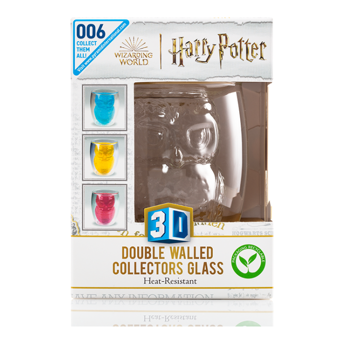 Vaso 3D doble pared Hedwig Harry Potter 4 Vaso 3D doble pared Hedwig Harry Potter 4