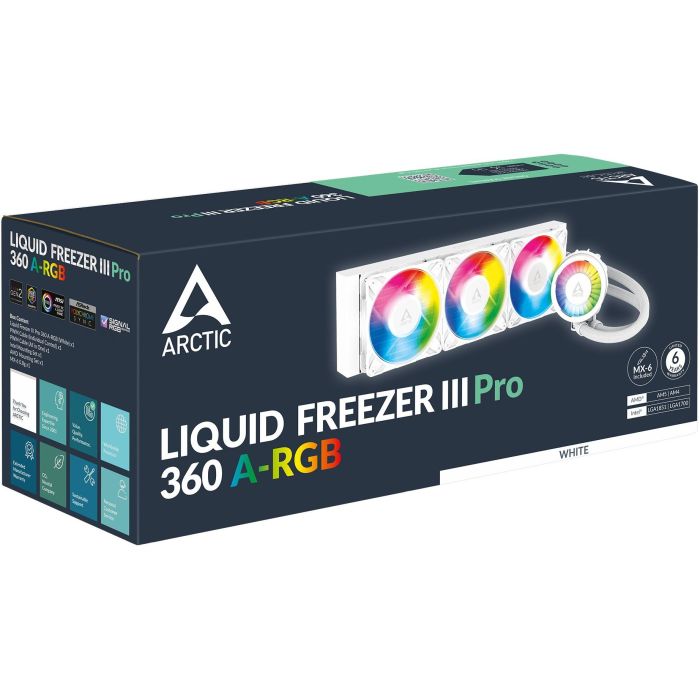 K Cooler Wasserkühlung Arctic Liquid Freezer III PRO 360 ARGB White 5