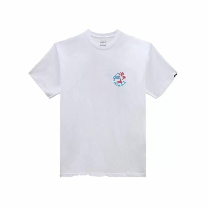 Camiseta de Manga Corta Hombre Vans Classic Mini Dual Palm Blanco 2