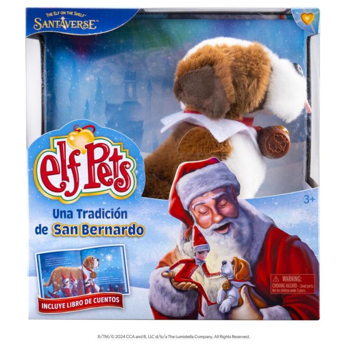 Set Cuento + Peluche Perro San Bernando Elf Pets español 2 Set Cuento + Peluche Perro San Bernando Elf Pets español 2