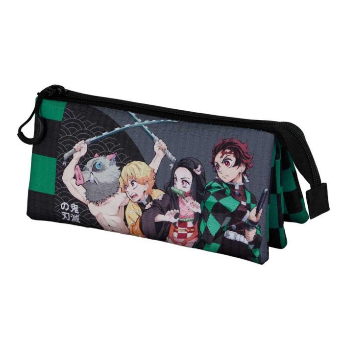 Estuche Portatodo Triple Akushon Demon Slayer Multicolor