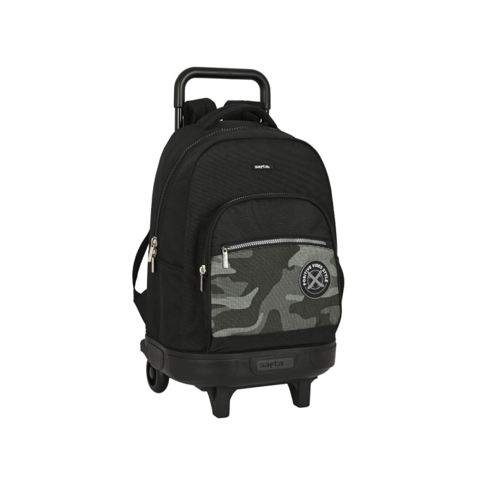 Mochila Escolar con Ruedas Safta Stone Negro 33 x 45 x 22 cm 0 Mochila Escolar con Ruedas Safta Stone Negro 33 x 45 x 22 cm 0