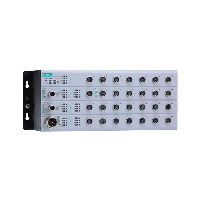 Moxa Switches Ethernet Gigabit EN 50155, 20 Puertos PoE, Aislamiento 24-110VDC, -40 a 75°C, para Ferrocarril