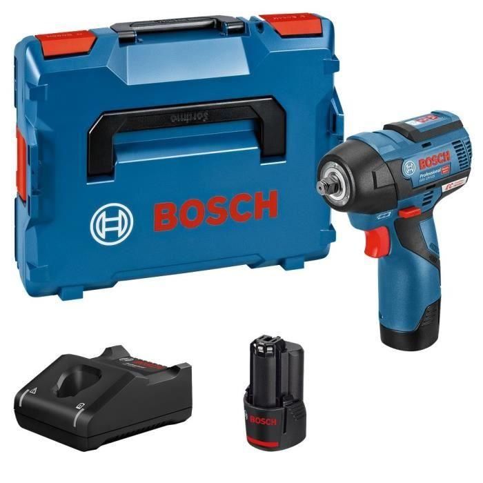 Bosch Professional 06019E0103 Llave de impacto GDS 12V-115 con 2 baterías 3.0Ah y L-BOXX 0 Bosch Professional 06019E0103 Llave de impacto GDS 12V-115 con 2 baterías 3.0Ah y L-BOXX 0