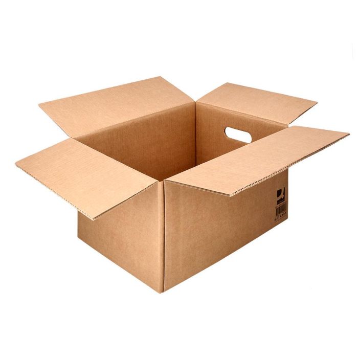 Caja Para Embalar Q-Connect Americana Ultrarresistente Conasas Carton Canal Doble 7 mm Color Kraft 700x440x330 mm 15 unidades 7