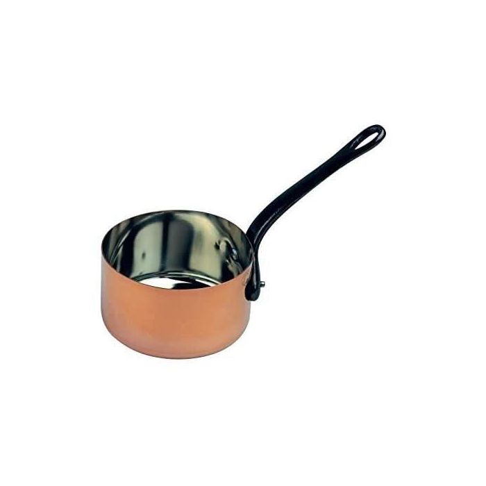 Baumalu Cacerola de Cobre Sólido Estañado con Mango de Hierro Fundido 12 cm - Compatible con todas las cocinas excepto inducción 1 Baumalu Cacerola de Cobre Sólido Estañado con Mango de Hierro Fundido 12 cm - Compatible con todas las cocinas excepto inducción 1