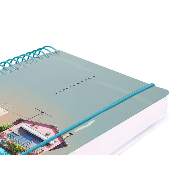 Agenda Espiral Liderpapel Santorini A6 2025 Dia Pagina Street View Papel 60 gr 6