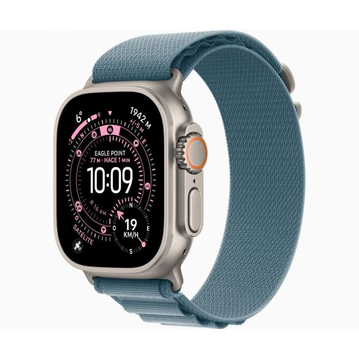 Apple Watch Ultra 3 GPS + Cellular - 49 mm - Caja de titanio natural - Correa Alpine Loop azul claro - Mediana - MEWM4QFA 16 Apple Watch Ultra 3 GPS + Cellular - 49 mm - Caja de titanio natural - Correa Alpine Loop azul claro - Mediana - MEWM4QFA 16