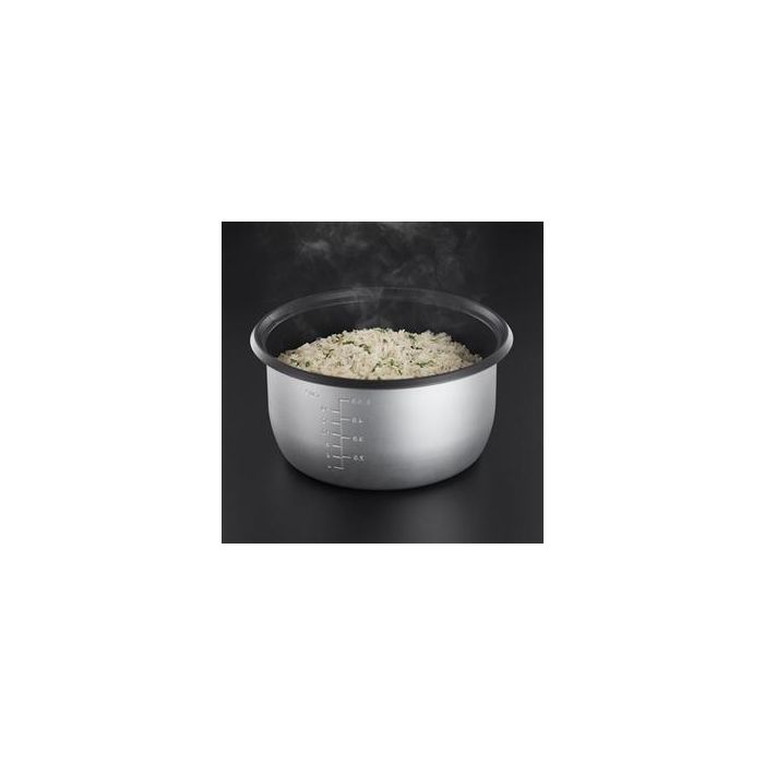 Russell Hobbs 23570-56 Arrocero Maxicook para 14 Tazas de Arroz con Recipiente Antiadherente de 5L y Tapa de Cristal en Acero Inoxidable 4 Russell Hobbs 23570-56 Arrocero Maxicook para 14 Tazas de Arroz con Recipiente Antiadherente de 5L y Tapa de Cristal en Acero Inoxidable 4