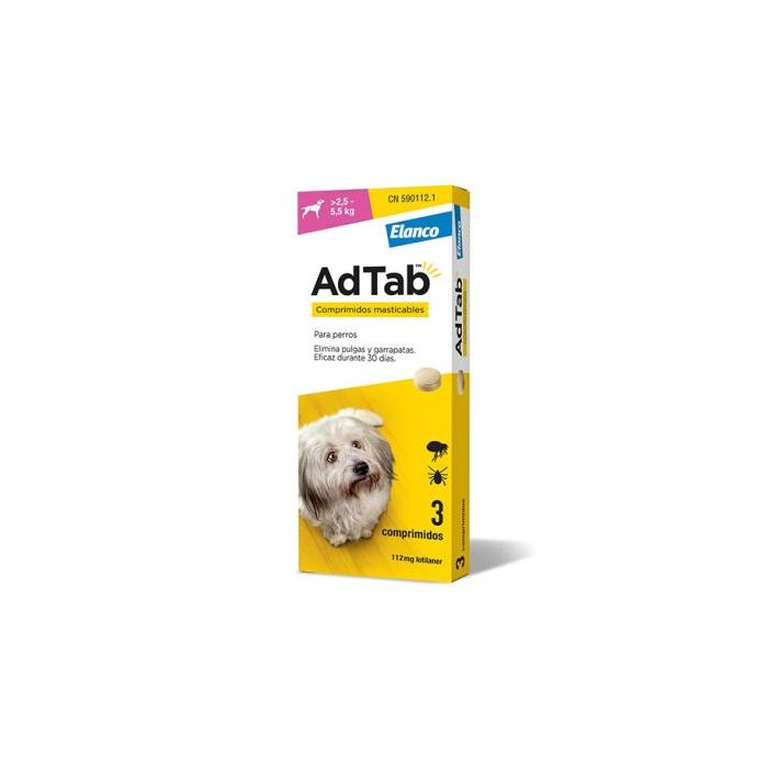 Nayeco Adtab Perro 3 Comprimidos 2,5-5,5 kg