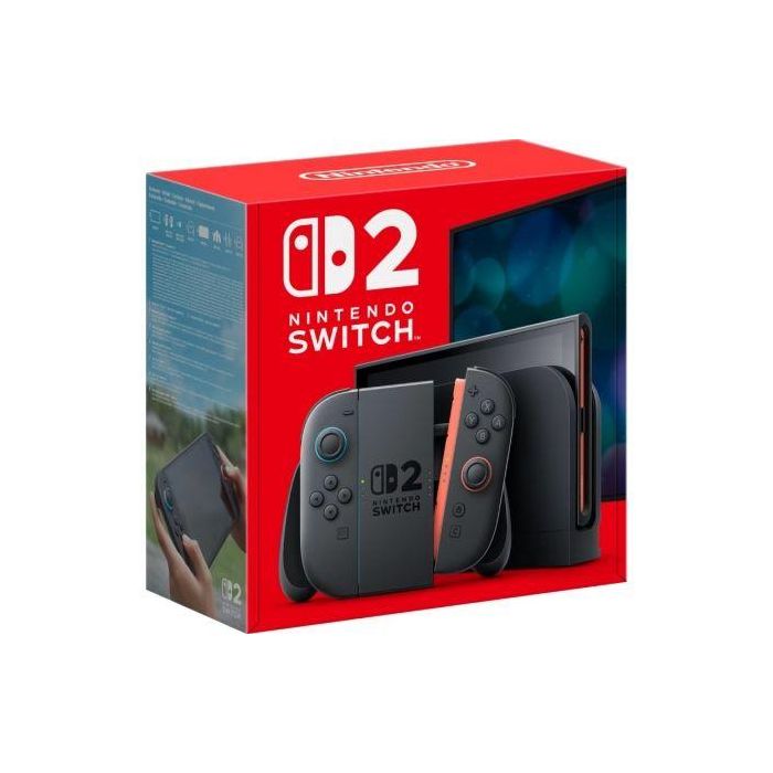 Nintendo SWITCH 2: Consola 256GB, Pantalla 7.9" HDR 4K/120fps, Joy-Con 2, Soporte Ajustable y Base Dock con LAN