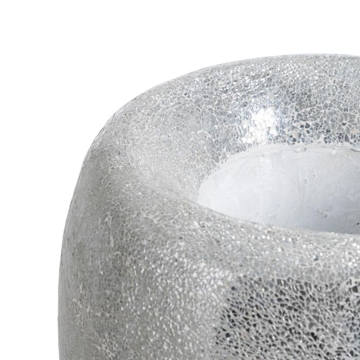 Jarrón Blanco Fibra de Vidrio Decoración 46 X 46 X 91 cm