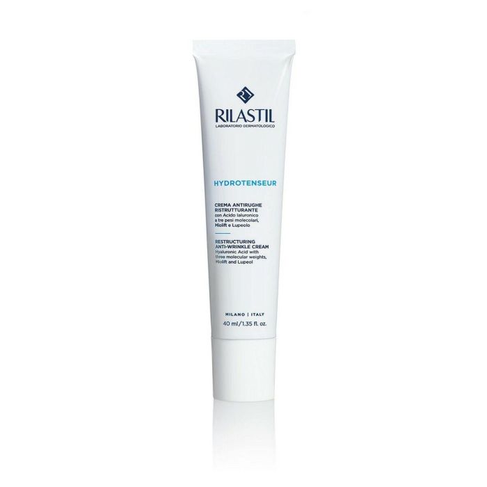Rilastil HYDROTENSEUR Crema Rica Facial Antiarrugas, Antiedad e Hidratante Profunda con Ácido Hialurónico para Piel Seca 40ml
