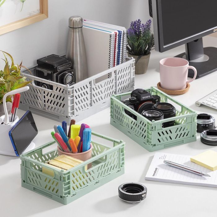 Set de 3 Cajas Organizadoras Plegables y Apilables Boxtor InnovaGoods 3 Set de 3 Cajas Organizadoras Plegables y Apilables Boxtor InnovaGoods 3