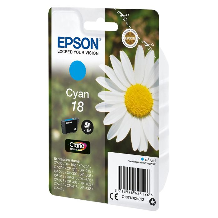 Epson Expression Home XP-102/205/305/405 Cartucho Cian nº18