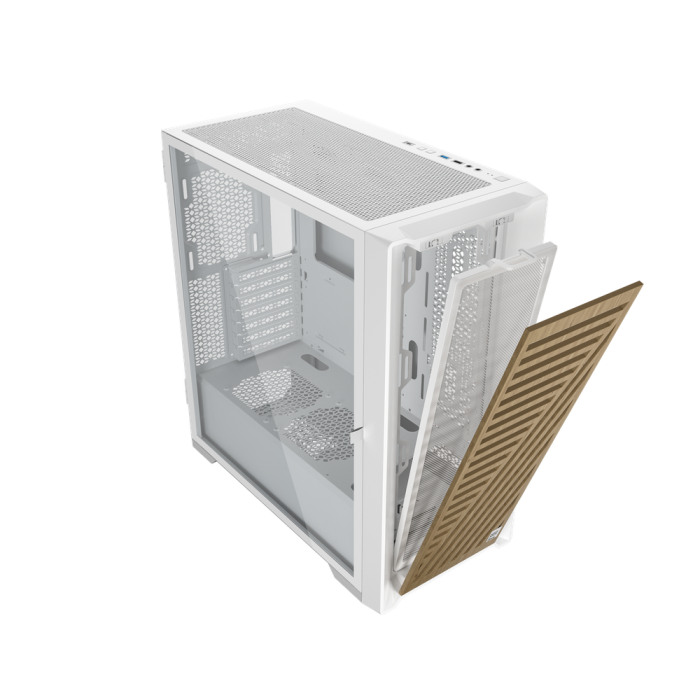 Phoenix Caja PC Gaming Artisan Noble con frontal de madera y lateral de cristal templado 3