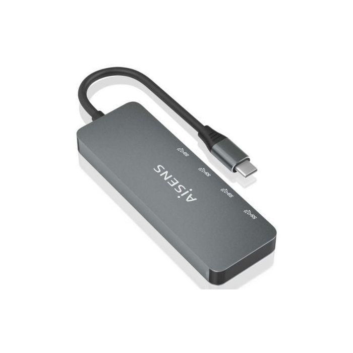 AISENS - HUB USB 3.2 GEN2 10G USB-C, USB-C/M-4xUSB-C/H, GRIS, 15CM 1 AISENS - HUB USB 3.2 GEN2 10G USB-C, USB-C/M-4xUSB-C/H, GRIS, 15CM 1