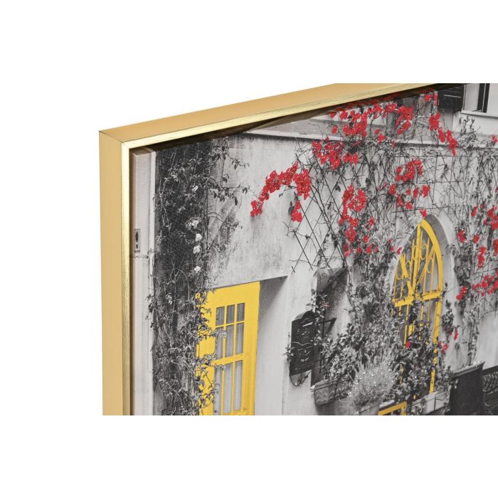 DKD Home Decor Cuadro Loft Urbano Dorado Negro Colores Surtidos 73x53x3.5 cm Pack 2 Unidades (Lienzo, PS) 1