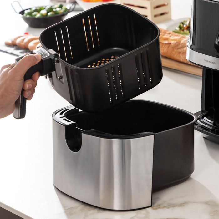 Freidora de Aire InnovaGoods Fryinn Pro 5500 Negro 1700 W 5,5 L Acero Inoxidable 9
