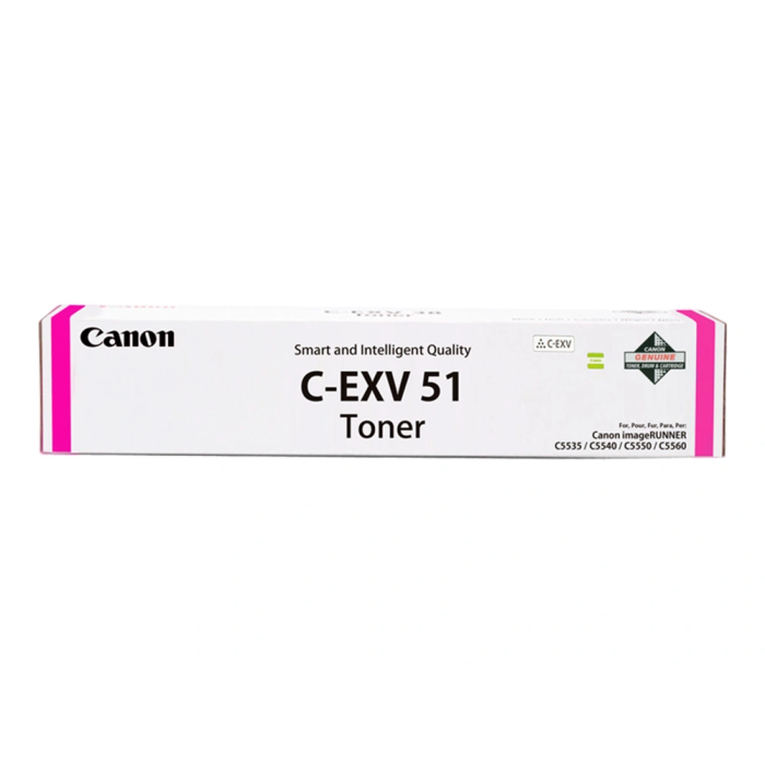 Canon Tóner C-EXV51 Magenta Original 60.000 Páginas para Canon iRC5535/5535i/5540i/5550i/5560i 2