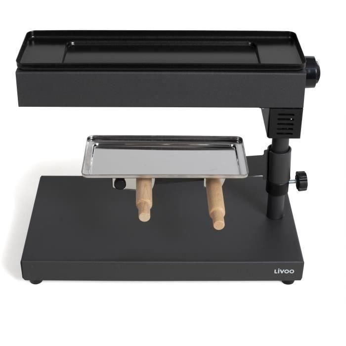 LIVOO DOC159 Aparato de raclette tradicional - Negro 1 LIVOO DOC159 Aparato de raclette tradicional - Negro 1