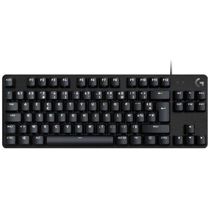 Logitech G G413 TKL SE Teclado Mecánico para Juegos Retroiluminado TKL Aluminio Negro Teclas PBT e Interruptores Táctiles