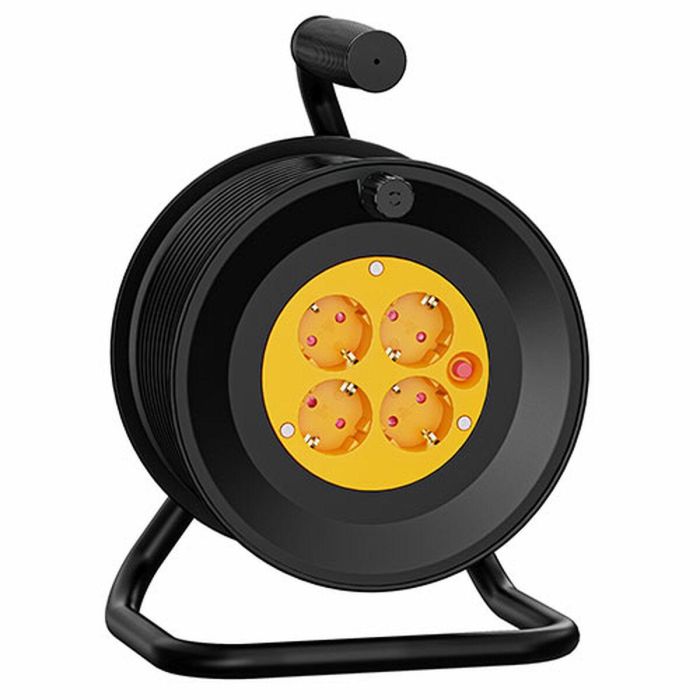 Enrollacables TM Electron 3 x 1,5 mm 25 m 4 Enchufes