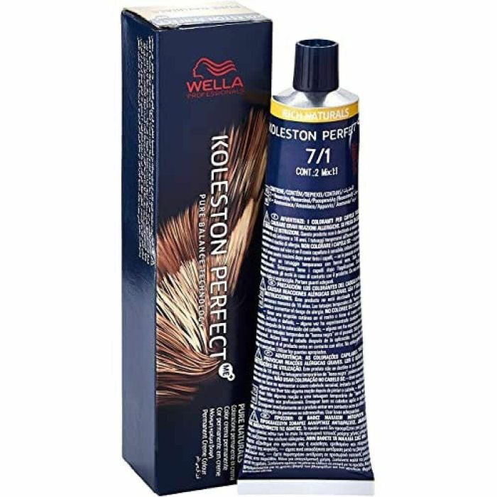 Tinte Permanente Wella Koleston Perfect Pure Naturals Nº 7.01 60 ml Tinte Permanente Wella Koleston Perfect Pure Naturals Nº 7.01 60 ml