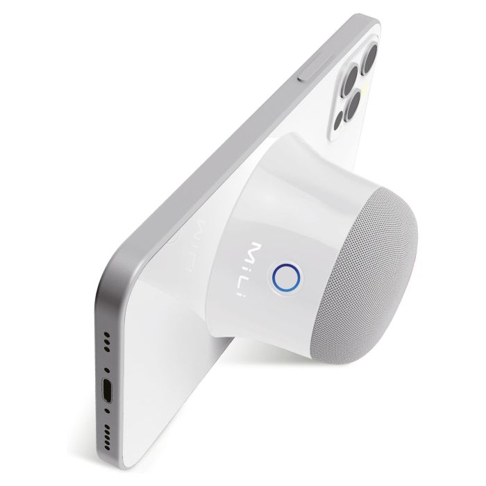 Ultron 461891 Altavoz Bluetooth Magnético Portátil Inalámbrico 3W Blanco para Tablet/Smartphone Batería Integrada 1