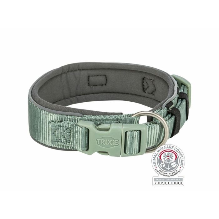 Collar para Perro Trixie Premium Verde Grafito L/XL 53-62 cm