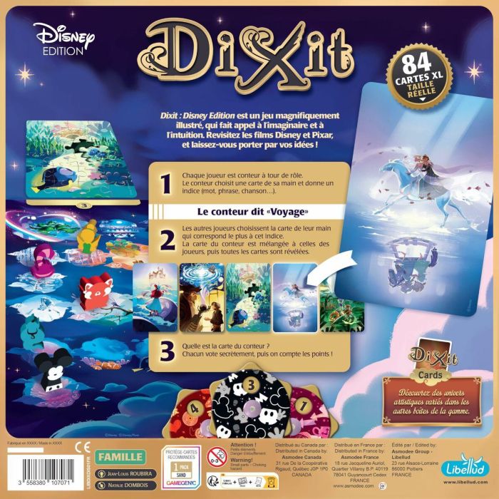 Asmodee ASM3558380107071 Dixit Disney Juego de Mesa de Imaginación para 3 a 6 personas 13