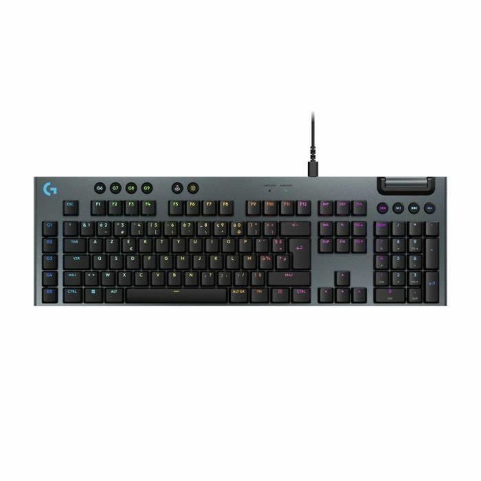 Teclado para juegos - con cable - Logitech G - G915 X - Interruptor táctil - AZERTY - Negro Teclado para juegos - con cable - Logitech G - G915 X - Interruptor táctil - AZERTY - Negro