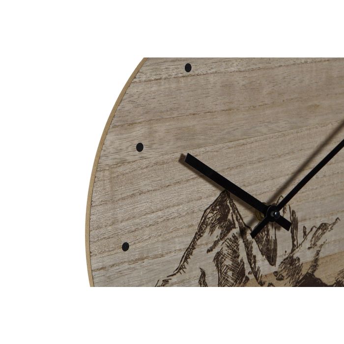 DKD Home Decor Reloj de Pared a Pilas Alpino con Diseño de Montaña en MDF, Color Negro, 30 x 1.5 x 30 cm 1 DKD Home Decor Reloj de Pared a Pilas Alpino con Diseño de Montaña en MDF, Color Negro, 30 x 1.5 x 30 cm 1