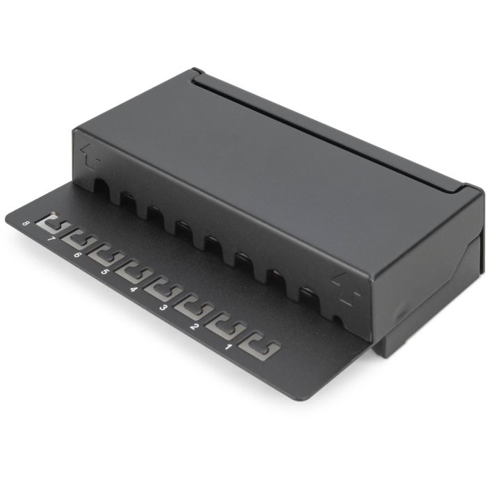 DIGITUS Patchpanel 1HE 8-Port Cat6 geschirmt schwarz 5