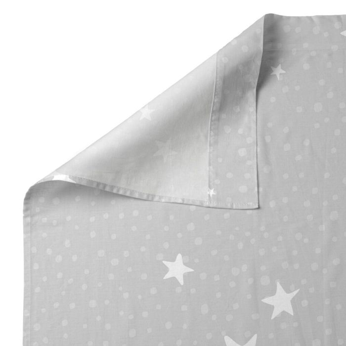 Juego de Sábanas HappyFriday Basic Kids Little star Gris Cama de 105 180 x 270 cm 2 Piezas 1