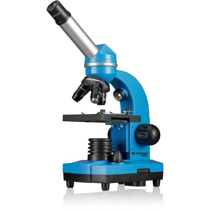Microscopio para estudiantes BIOLUX SEL - BRESSER JUNIOR - aumento 40x-1600x - kit de experimentación - azul 2 Microscopio para estudiantes BIOLUX SEL - BRESSER JUNIOR - aumento 40x-1600x - kit de experimentación - azul 2