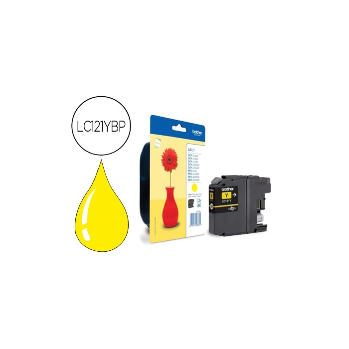 BROTHER Cartucho tinta Amarillo DCP-J552dw MFC-J470dw, 300 pag. 0 BROTHER Cartucho tinta Amarillo DCP-J552dw MFC-J470dw, 300 pag. 0