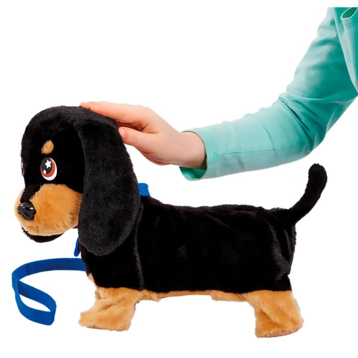 Bizak 64559091 Waggles, Mi Perrito Salchicha interactivo que camina, ladra, mueve la cola. Peluche suave, incluye correa 3 Bizak 64559091 Waggles, Mi Perrito Salchicha interactivo que camina, ladra, mueve la cola. Peluche suave, incluye correa 3