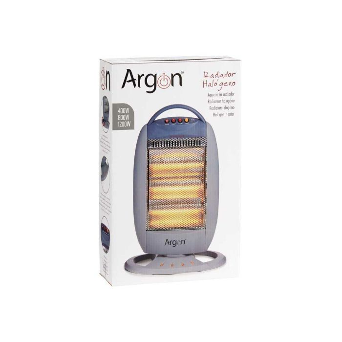 Estufa Halógena Argon ZYY-H18 Gris 1200 W 2 Estufa Halógena Argon ZYY-H18 Gris 1200 W 2