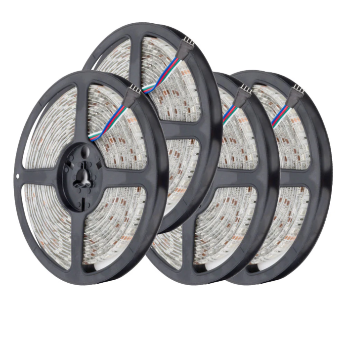 Pack 4 Tiras LED 72W 4200Lm 4200K SMD5050 12VDC IP65 x5M [PL219012-PK4-AP]