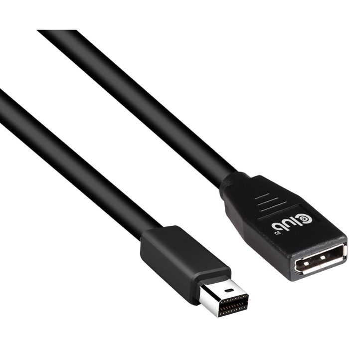 Club3D CAC-1121 Cable Mini DisplayPort 1.4 a DisplayPort 1.4, 1m, 8K a 60Hz, Macho a Hembra, HBR3, Plug & Play