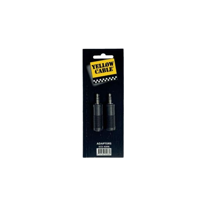 Adaptador De Jack Macho De 3.5 Mm A Jack Hembra Mono De 6.35 Mm