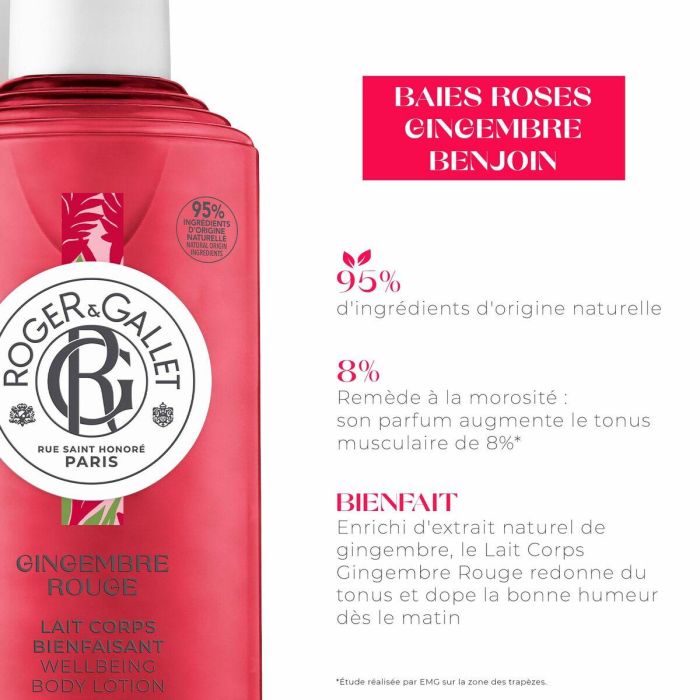 Roger & Gallet GINGEMBRE ROUGE Loción Corporal Hidratante 250 ml 1 Roger & Gallet GINGEMBRE ROUGE Loción Corporal Hidratante 250 ml 1