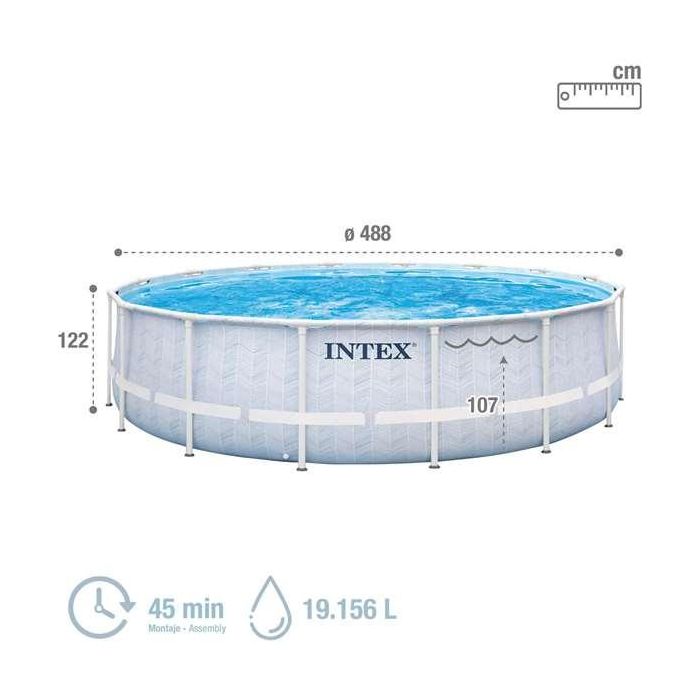 Piscina chevron prism frame premium d488x122cm c/fil 8 Piscina chevron prism frame premium d488x122cm c/fil 8