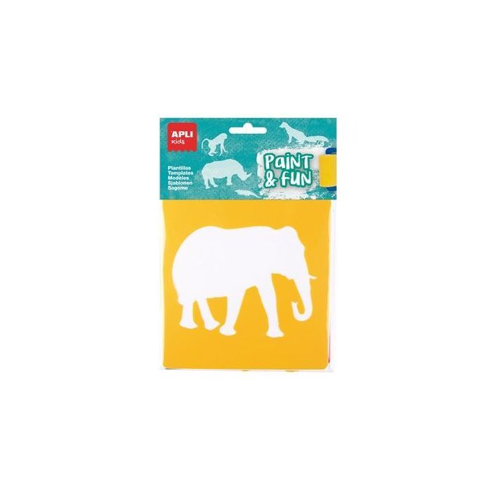 Apli Plantillas De Formas Animales De La Selva Paint & Fun Pp Flexible Bolsa De 6 Surtidos Apli Plantillas De Formas Animales De La Selva Paint & Fun Pp Flexible Bolsa De 6 Surtidos
