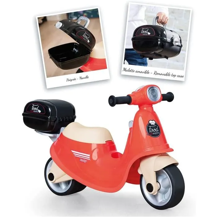 Smoby Porta Scooter Food Express para Niño a partir de 18 meses, Ruedas Silenciosas, Estuche Extraíble 1 Smoby Porta Scooter Food Express para Niño a partir de 18 meses, Ruedas Silenciosas, Estuche Extraíble 1