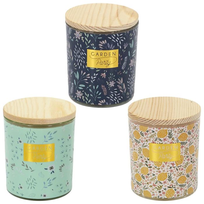 Home Deco Factory Vela Perfumada Flor Oriental Tarro Vidrio Tapa Madera altura 8,5 cm 2 Home Deco Factory Vela Perfumada Flor Oriental Tarro Vidrio Tapa Madera altura 8,5 cm 2